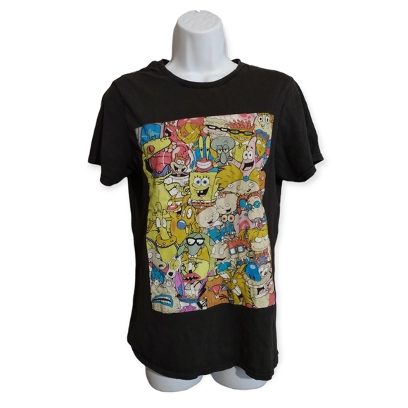 Vintage Old Skool Nickelodeon Cartoons Tee sz S - Picture 1 of 9